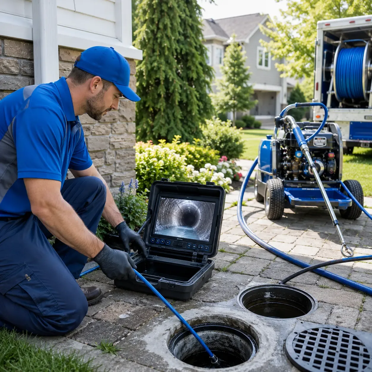 Outdoor drain cleaning professionals serving Summerfield, TX