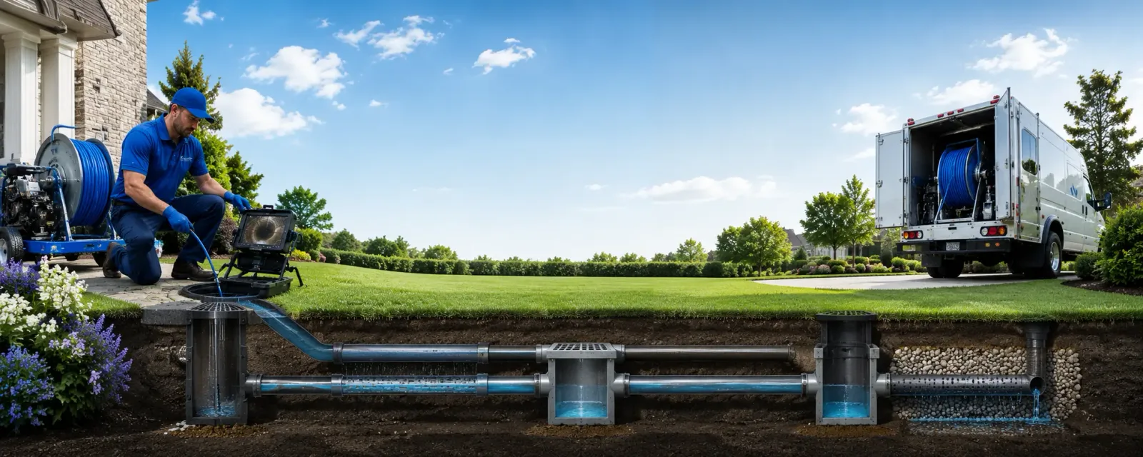 Outdoor drain cleaning information for Summerfield, TX